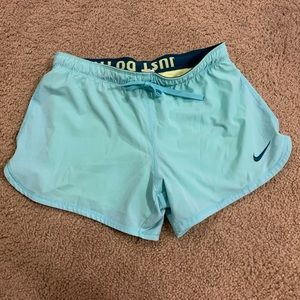 Turquoise Nike Dri-Fit Shorts w/ Built in Spandex